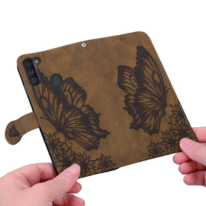 Retro Skin Feel Butterflies Embossing Horizontal Flip Leather Case with Holder & Card Slots & Wallet, For Samsung Galaxy A11, For Samsung Galaxy A12 5G, For Samsung Galaxy A21, For Samsung Galaxy A21s, For Samsung Galaxy A42 5G, For Samsung Galaxy A51�...