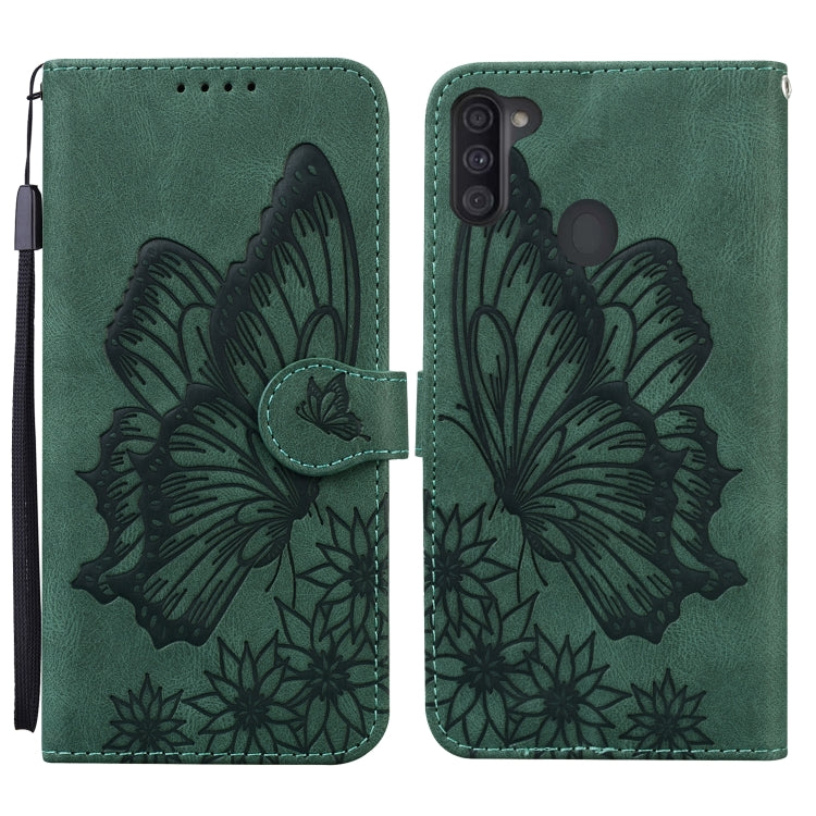 Retro Skin Feel Butterflies Embossing Horizontal Flip Leather Case with Holder & Card Slots & Wallet, For Samsung Galaxy A11, For Samsung Galaxy A12 5G, For Samsung Galaxy A21, For Samsung Galaxy A21s, For Samsung Galaxy A42 5G, For Samsung Galaxy A51�...