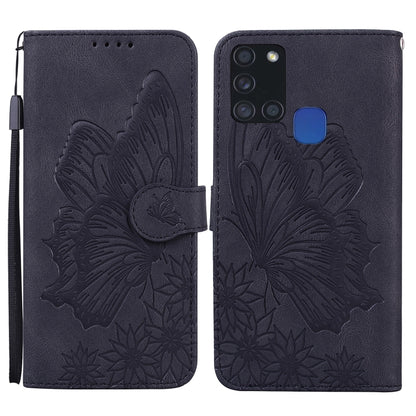 Retro Skin Feel Butterflies Embossing Horizontal Flip Leather Case with Holder & Card Slots & Wallet, For Samsung Galaxy A11, For Samsung Galaxy A12 5G, For Samsung Galaxy A21, For Samsung Galaxy A21s, For Samsung Galaxy A42 5G, For Samsung Galaxy A51�...