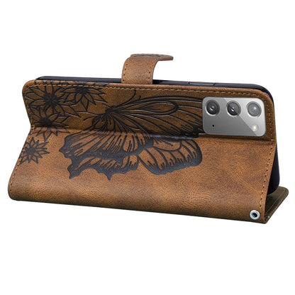 Retro Skin Feel Butterflies Embossing Horizontal Flip Leather Case with Holder & Card Slots & Wallet, For Samsung Galaxy Note20 5G, For Samsung Galaxy S20, For Samsung Galaxy S20 FE, For Samsung Galaxy S20+, For Samsung Galaxy S20 Ultra����������������...
