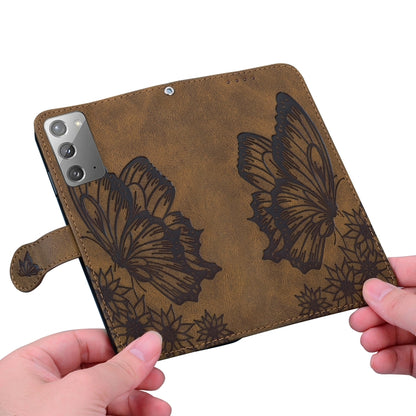 Retro Skin Feel Butterflies Embossing Horizontal Flip Leather Case with Holder & Card Slots & Wallet, For Samsung Galaxy Note20 5G, For Samsung Galaxy S20, For Samsung Galaxy S20 FE, For Samsung Galaxy S20+, For Samsung Galaxy S20 Ultra����������������...