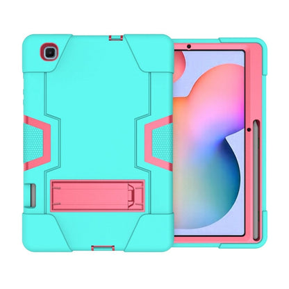 Contrast Color Robot Shockproof Silicon + PC Protective Case with Holder, For Samsung Galaxy Tab S6 Lite P610, For Samsung Galaxy Tab A 8.4 (2020) T307, For Samsung Galaxy Tab A7 10.4 (2020) T500