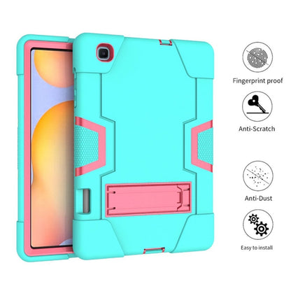 Contrast Color Robot Shockproof Silicon + PC Protective Case with Holder, For Samsung Galaxy Tab S6 Lite P610, For Samsung Galaxy Tab A 8.4 (2020) T307, For Samsung Galaxy Tab A7 10.4 (2020) T500