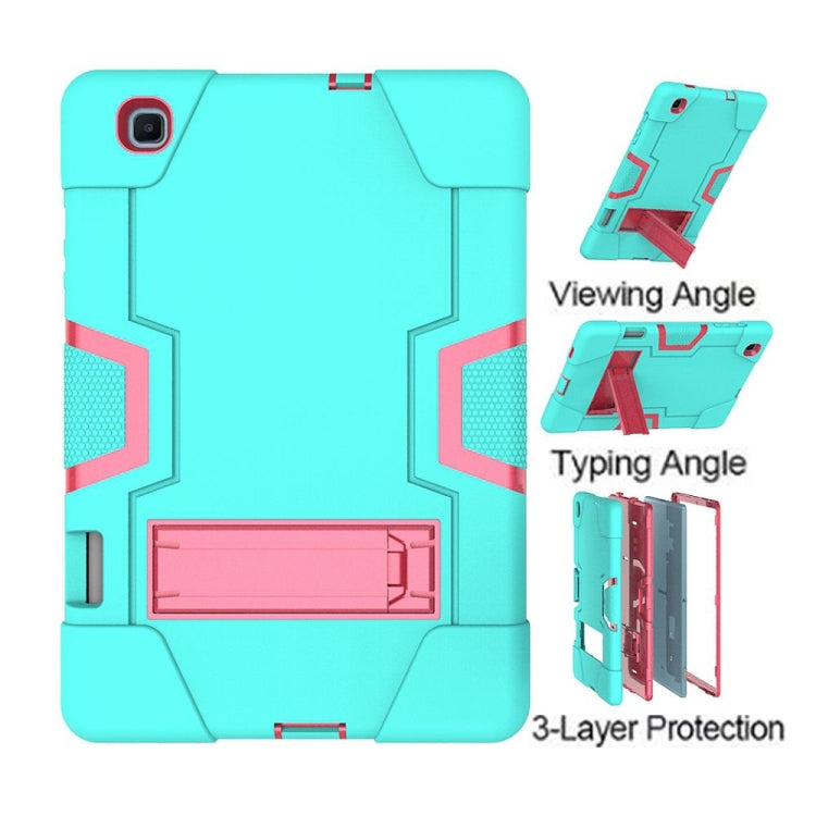 Contrast Color Robot Shockproof Silicon + PC Protective Case with Holder, For Samsung Galaxy Tab S6 Lite P610, For Samsung Galaxy Tab A 8.4 (2020) T307, For Samsung Galaxy Tab A7 10.4 (2020) T500