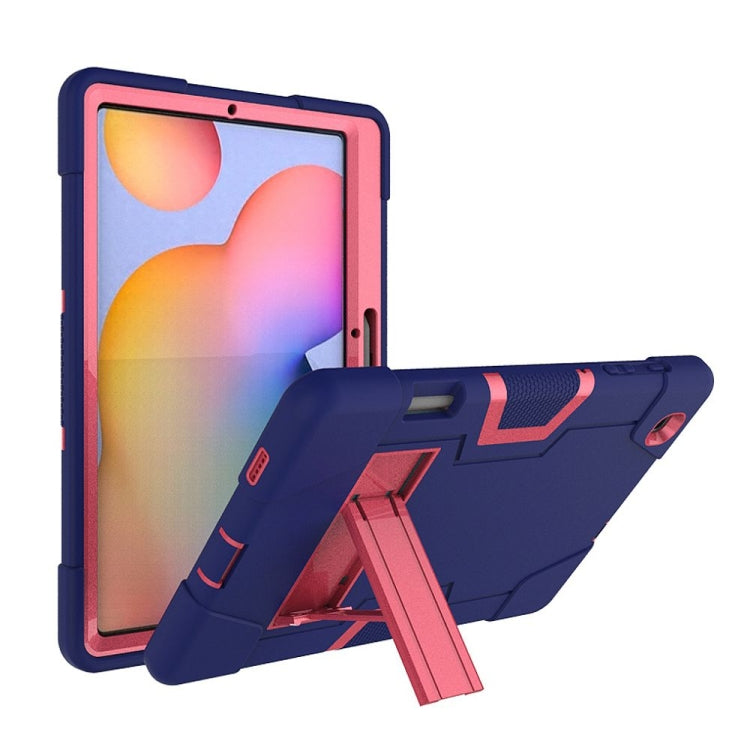 Contrast Color Robot Shockproof Silicon + PC Protective Case with Holder, For Samsung Galaxy Tab S6 Lite P610, For Samsung Galaxy Tab A 8.4 (2020) T307, For Samsung Galaxy Tab A7 10.4 (2020) T500