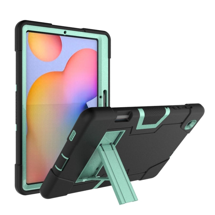 Contrast Color Robot Shockproof Silicon + PC Protective Case with Holder, For Samsung Galaxy Tab S6 Lite P610, For Samsung Galaxy Tab A 8.4 (2020) T307, For Samsung Galaxy Tab A7 10.4 (2020) T500