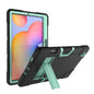 Contrast Color Robot Shockproof Silicon + PC Protective Case with Holder, For Samsung Galaxy Tab S6 Lite P610, For Samsung Galaxy Tab A 8.4 (2020) T307, For Samsung Galaxy Tab A7 10.4 (2020) T500