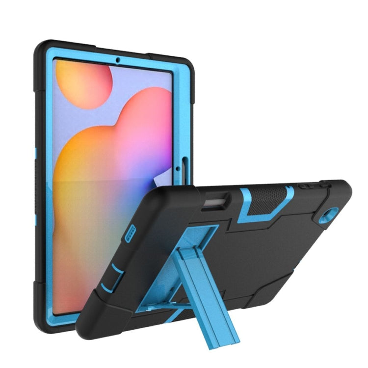 Contrast Color Robot Shockproof Silicon + PC Protective Case with Holder, For Samsung Galaxy Tab S6 Lite P610, For Samsung Galaxy Tab A 8.4 (2020) T307, For Samsung Galaxy Tab A7 10.4 (2020) T500