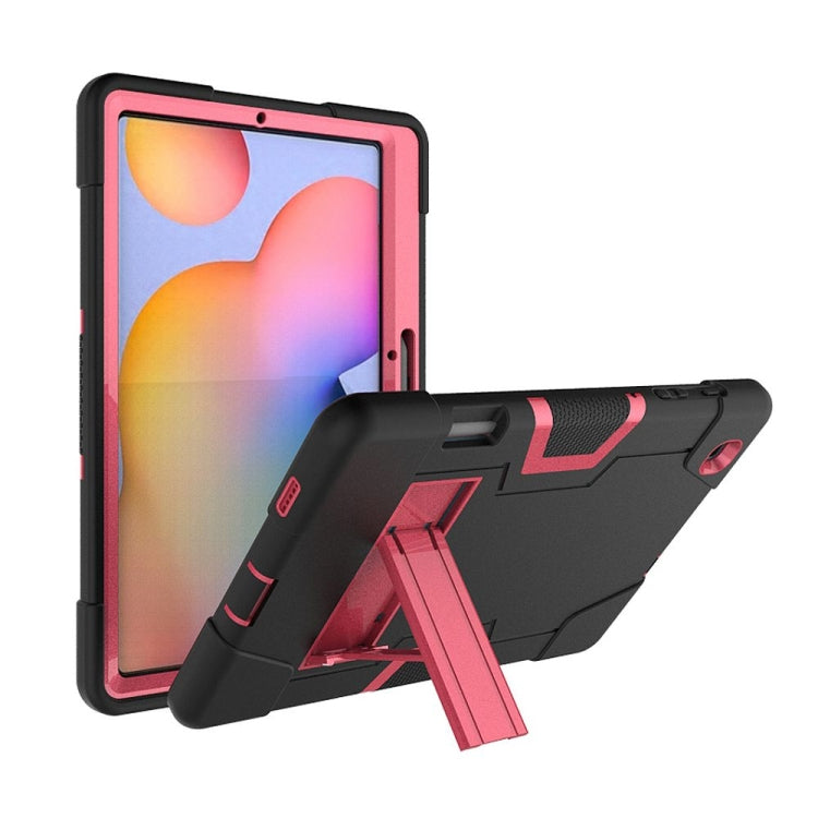 Contrast Color Robot Shockproof Silicon + PC Protective Case with Holder, For Samsung Galaxy Tab S6 Lite P610, For Samsung Galaxy Tab A 8.4 (2020) T307, For Samsung Galaxy Tab A7 10.4 (2020) T500