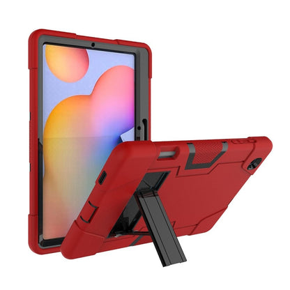 Contrast Color Robot Shockproof Silicon + PC Protective Case with Holder, For Samsung Galaxy Tab S6 Lite P610, For Samsung Galaxy Tab A 8.4 (2020) T307, For Samsung Galaxy Tab A7 10.4 (2020) T500