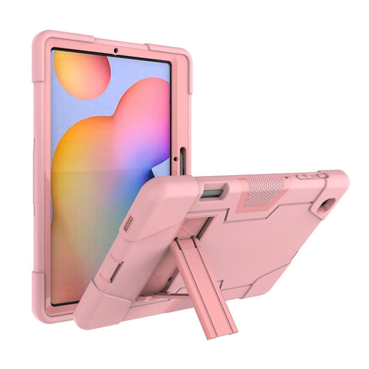 Contrast Color Robot Shockproof Silicon + PC Protective Case with Holder, For Samsung Galaxy Tab S6 Lite P610, For Samsung Galaxy Tab A 8.4 (2020) T307, For Samsung Galaxy Tab A7 10.4 (2020) T500