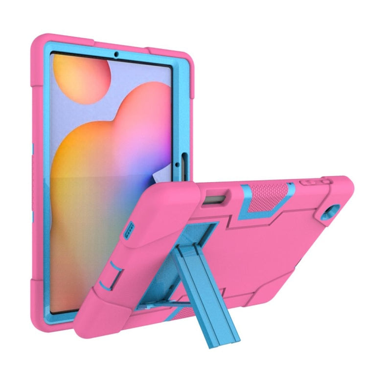 Contrast Color Robot Shockproof Silicon + PC Protective Case with Holder, For Samsung Galaxy Tab S6 Lite P610, For Samsung Galaxy Tab A 8.4 (2020) T307, For Samsung Galaxy Tab A7 10.4 (2020) T500