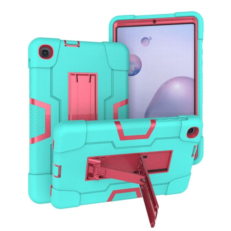 Contrast Color Robot Shockproof Silicon + PC Protective Case with Holder, For Samsung Galaxy Tab S6 Lite P610, For Samsung Galaxy Tab A 8.4 (2020) T307, For Samsung Galaxy Tab A7 10.4 (2020) T500