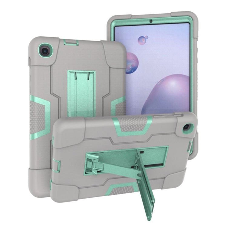 Contrast Color Robot Shockproof Silicon + PC Protective Case with Holder, For Samsung Galaxy Tab S6 Lite P610, For Samsung Galaxy Tab A 8.4 (2020) T307, For Samsung Galaxy Tab A7 10.4 (2020) T500