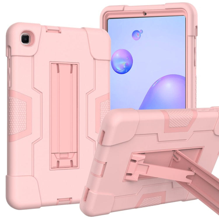 Contrast Color Robot Shockproof Silicon + PC Protective Case with Holder, For Samsung Galaxy Tab S6 Lite P610, For Samsung Galaxy Tab A 8.4 (2020) T307, For Samsung Galaxy Tab A7 10.4 (2020) T500