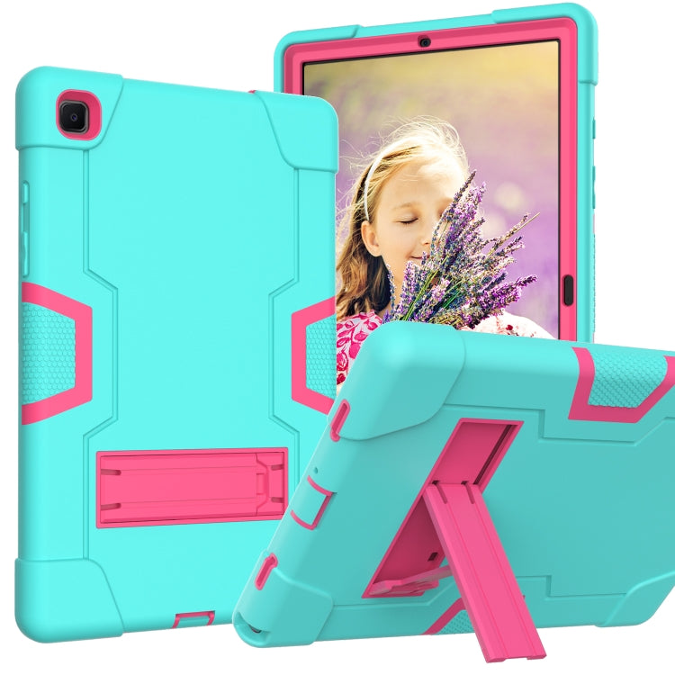 Contrast Color Robot Shockproof Silicon + PC Protective Case with Holder, For Samsung Galaxy Tab S6 Lite P610, For Samsung Galaxy Tab A 8.4 (2020) T307, For Samsung Galaxy Tab A7 10.4 (2020) T500