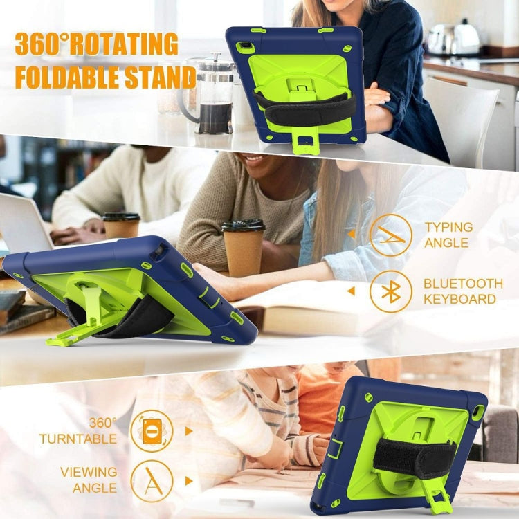 Contrast Color Silicone + PC Combination Case with Holder