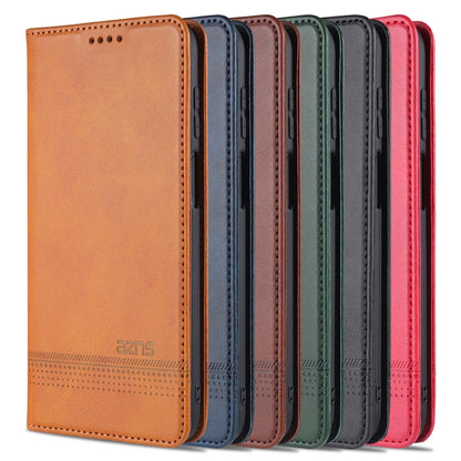 AZNS Magnetic Calf Texture Horizontal Flip Leather Case with Card Slots & Holder & Wallet, For Samsung Galaxy A12, For Samsung Galaxy S21 5G, For Xiaomi Mi 10T Lite 5G