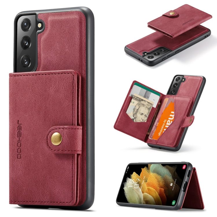 JEEHOOD Retro Magnetic Detachable Protective Case with Wallet & Card Slot & Holder, For Samsung Galaxy Note20, For Samsung Galaxy S21 5G, For Samsung Galaxy S21+ 5G, For Samsung Galaxy S21 Ultra 5G