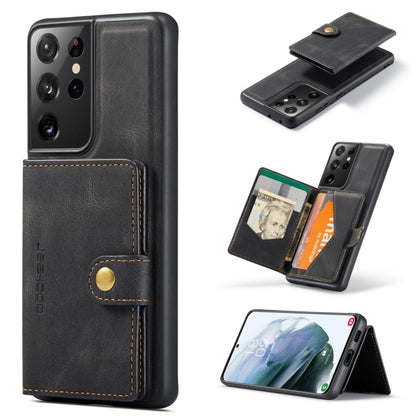 JEEHOOD Retro Magnetic Detachable Protective Case with Wallet & Card Slot & Holder, For Samsung Galaxy Note20, For Samsung Galaxy S21 5G, For Samsung Galaxy S21+ 5G, For Samsung Galaxy S21 Ultra 5G
