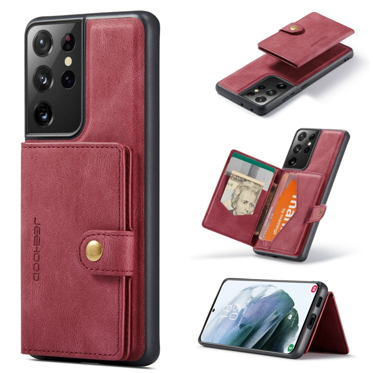 JEEHOOD Retro Magnetic Detachable Protective Case with Wallet & Card Slot & Holder, For Samsung Galaxy Note20, For Samsung Galaxy S21 5G, For Samsung Galaxy S21+ 5G, For Samsung Galaxy S21 Ultra 5G