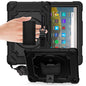 360 Degree Rotation Turntable Contrast Color Robot Shockproof Silicone + PC Protective Case with Holder