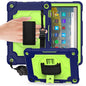 360 Degree Rotation Turntable Contrast Color Robot Shockproof Silicone + PC Protective Case with Holder
