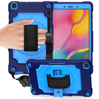 360 Degree Rotation Turntable Contrast Color Robot Shockproof Silicone + PC Protective Case with Holder