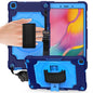 360 Degree Rotation Turntable Contrast Color Robot Shockproof Silicone + PC Protective Case with Holder