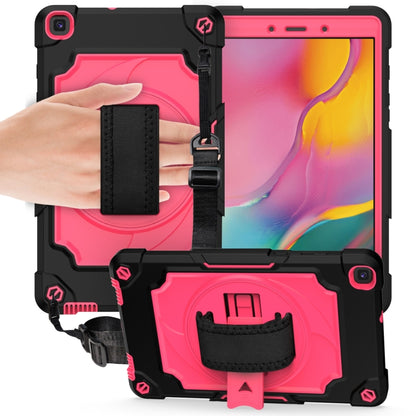 360 Degree Rotation Turntable Contrast Color Robot Shockproof Silicone + PC Protective Case with Holder