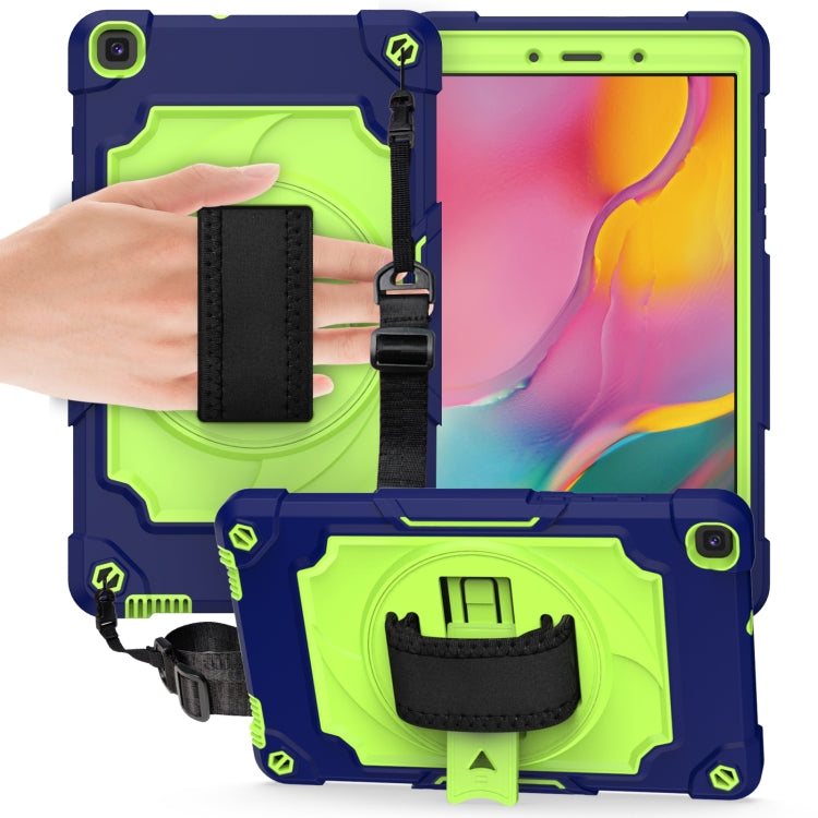 360 Degree Rotation Turntable Contrast Color Robot Shockproof Silicone + PC Protective Case with Holder