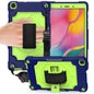 360 Degree Rotation Turntable Contrast Color Robot Shockproof Silicone + PC Protective Case with Holder