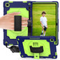 360 Degree Rotation Turntable Contrast Color Robot Shockproof Silicone + PC Protective Case with Holder