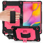 360 Degree Rotation Turntable Contrast Color Robot Shockproof Silicone + PC Protective Case with Holder