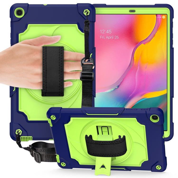 360 Degree Rotation Turntable Contrast Color Robot Shockproof Silicone + PC Protective Case with Holder