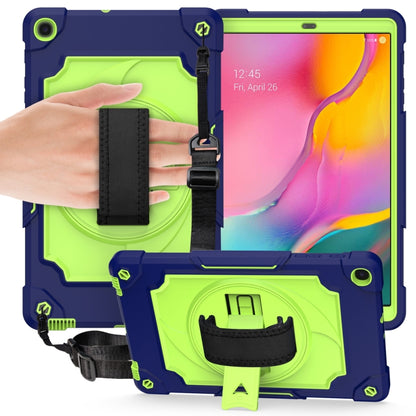 360 Degree Rotation Turntable Contrast Color Robot Shockproof Silicone + PC Protective Case with Holder