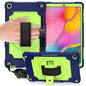 360 Degree Rotation Turntable Contrast Color Robot Shockproof Silicone + PC Protective Case with Holder