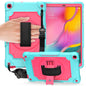 360 Degree Rotation Turntable Contrast Color Robot Shockproof Silicone + PC Protective Case with Holder
