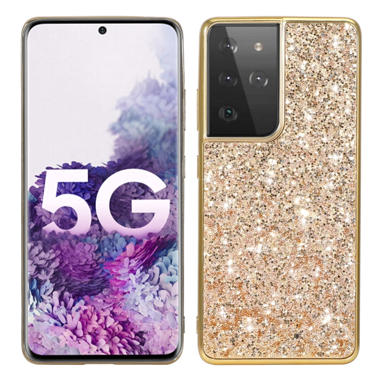 Glitter Powder Shockproof TPU Protective Case, For Samsung Galaxy S21 5G, For Samsung Galaxy S21 Plus 5G, For Samsung Galaxy S21 Ultra 5G