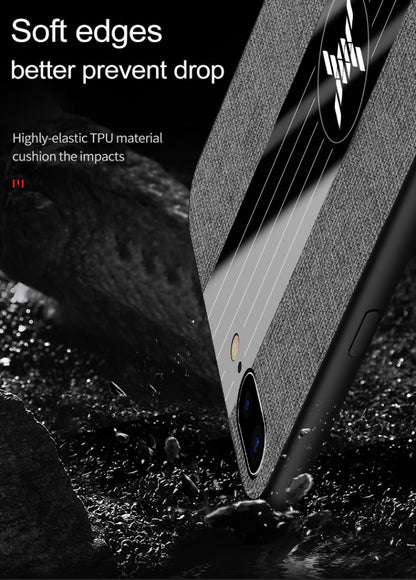 XINLI Stitching Cloth Textue Shockproof TPU Protective Case, For iPhone SE 2022 / SE 2020 & 8 & 7, For iPhone 8 Plus & 7 Plus, For iPhone XR, For iPhone X / XS, For iPhone XS Max, For iPhone 6 & 6s, For iPhone 6 Plus & 6s Plus