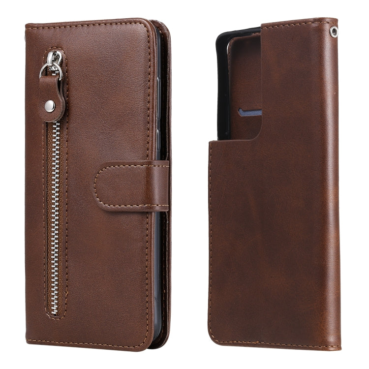 Fashion Calf Texture Zipper Horizontal Flip Leather Case with Holder & Card Slots & Wallet, For Samsung Galaxy S21 5G, For Samsung Galaxy S21 Plus 5G, For Samsung Galaxy S21 Ultra 5G