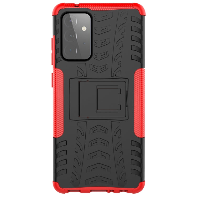 Tire Texture Shockproof TPU+PC Protective Case with Holder