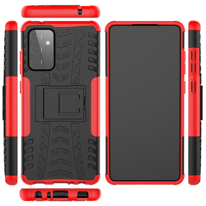 Tire Texture Shockproof TPU+PC Protective Case with Holder