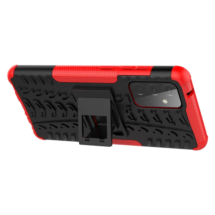 Tire Texture Shockproof TPU+PC Protective Case with Holder