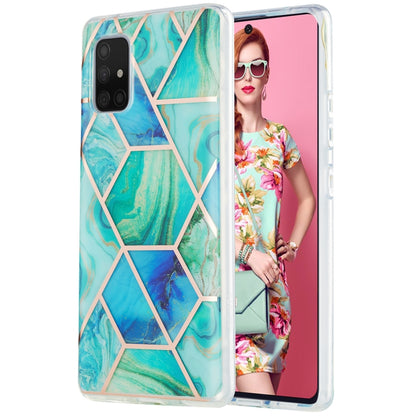 3D Electroplating Marble Pattern TPU Protective Case
