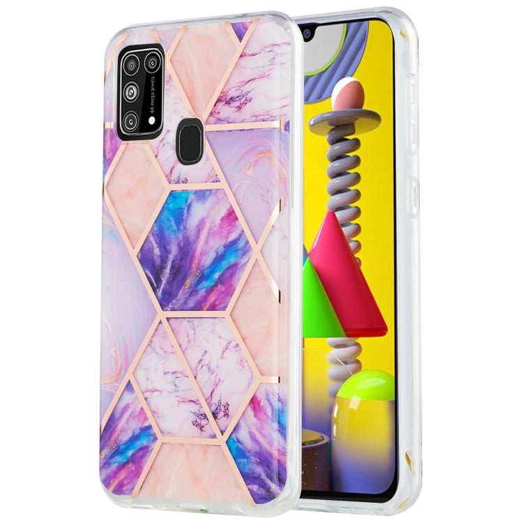 3D Electroplating Marble Pattern TPU Protective Case