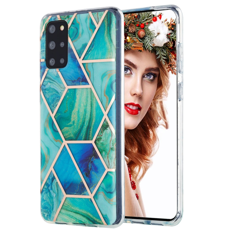 3D Electroplating Marble Pattern TPU Protective Case