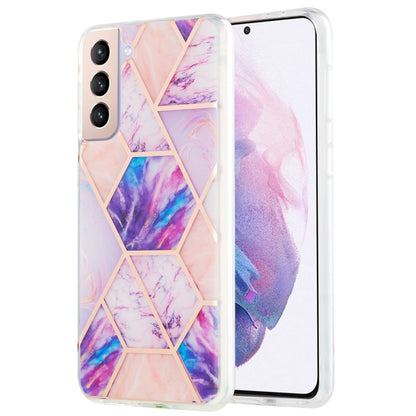 3D Electroplating Marble Pattern TPU Protective Case