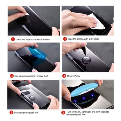 UV Liquid Curved Full Glue Tempered Glass Film, For Samsung Galaxy S21 5G, For Samsung Galaxy S21 Ultra 5G, For Samsung Galaxy S21+ 5G
