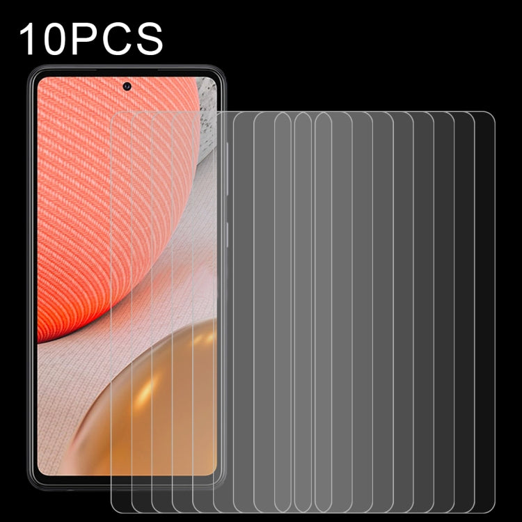 10 PCS 0.26mm 9H 2.5D Tempered Glass Film, For Samsung Galaxy A72 5G / 4G (10pcs), For Samsung Galaxy A52 5G (10pcs)